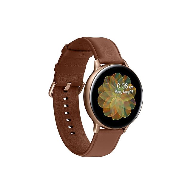 Samsung-Galaxy-Watch-Active2-40mm-Steel ساعت هوشمند سامسونگ (بند چرمی) Samsung Galaxy Watch Active 2 40mm - Image 1