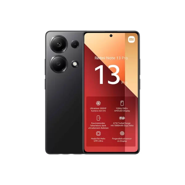 گوشی شیائومی Redmi Note 13 Pro مشکی با مشخصات