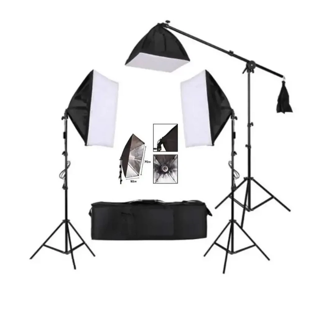Continuous Lighting Kit 3 HEADS (1) کیت سه شاخه نور 3 لامپ Continuous Lighting Kit 3 Lamps - Image 1