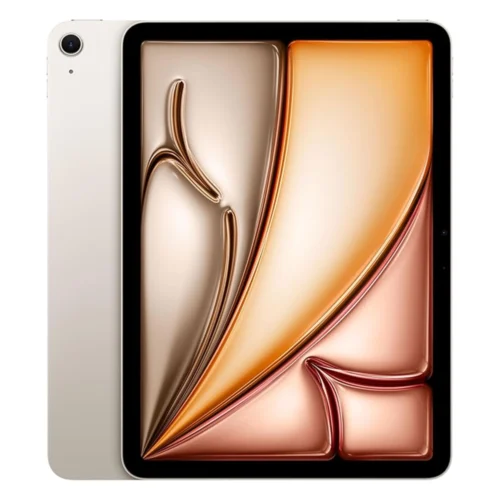 نمای جلویی و پشتیApple iPad Air 11 (2024) رنگ استارلایت