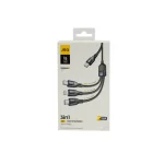 کابل شارژ سه کاره جی بی کیو مدل CA-533 (3in1)