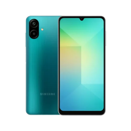 گوشی سامسونگ Galaxy A07 سبز از جلو و پشت