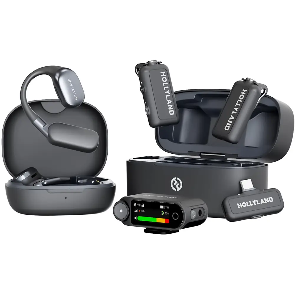 Hollyland LARK MAX 2 Ultimate Combo Microphone میکروفون بی سیم هالی لند Hollyland LARK MAX 2 Ultimate Combo - Image 1