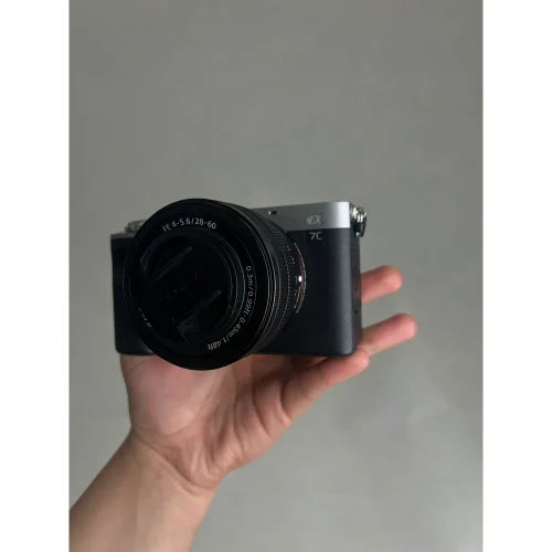 دوربین بدون آینه سونی Sony a7C 28-60mm نقره ای دست دوم - Image 5