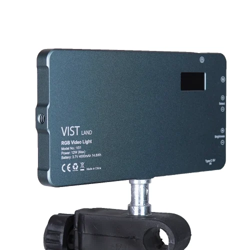 نور ثابت ال ای دی ویست لند Vistland V01 RGB LED video light - Image 2